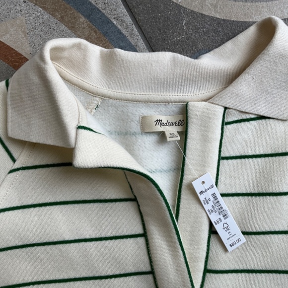 Madewell Betterterry Polo Sweatshirt NWT Size XS - Picture 8 of 9